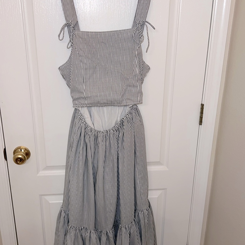 Crop top maxi dress L